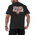 Physical Education Halloween Bow Checkered Teacher Ghost PE Men's Back Print T-Shirt, trending gift