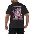 Pink Unicorn Spanish Teacher Regalos Para Bilingue Teacher Men's Back Print T-Shirt, trending gift