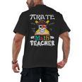 Pirate Math Teacher Skull Pirate Halloween Costume Men's Back Print T-Shirt, trending gift
