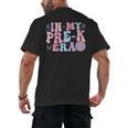 In My Pre K Era Groovy Back To School First Day Teacher Kids Men's Back Print T-Shirt, trending gift