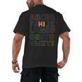 Pre K Kindergarten Hi Alphabet Back To School Teachers Men Women Girls Kids Men's Back Print T-Shirt, trending gift