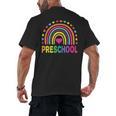 Preschool Rainbow Girls Boys Kids Teacher Back To School Men's Back Print T-Shirt, trending gift