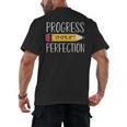 Progress Over Perfection Motivational Back To School Teacher Men's Back Print T-Shirt, trending gift Progress Over Perfection Motivational Back To School Teacher Men's Back Print T-Shirt, trending gift