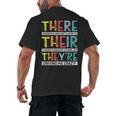 There Their They’Re Grammar Joke For English Teacher Student Men's Back Print T-Shirt, trending gift