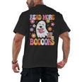 Read More Books Groovy Halloween Teacher Women Men's Back Print T-Shirt, trending gift