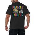 Readers Are Leaders Reading Book Lover Teacher Women Men Kid Men's Back Print T-Shirt, trending gift