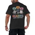 Reading Beats Everything Teacher Rock Paper Scissors Men's Back Print T-Shirt, trending gift Reading Beats Everything Teacher Rock Paper Scissors Men's Back Print T-Shirt, trending gift