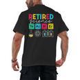 Retired Science Teacher Periodic Table Teacher Life Men's Back Print T-Shirt, trending gift