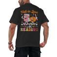Retro Fall In Love With Learning Pumpkin Autumn Teacher Men's Back Print T-Shirt, trending gift Retro Fall In Love With Learning Pumpkin Autumn Teacher Men's Back Print T-Shirt, trending gift