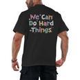 Retro We Can Do Hard-Things Teacher Back To School Men's Back Print T-Shirt, trending gift