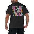 Retro Infant Teacher Vibes Women Daycare Teacher Men's Back Print T-Shirt, trending gift Retro Infant Teacher Vibes Women Daycare Teacher Men's Back Print T-Shirt, trending gift