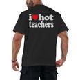 Retro I Love Hot Teachers Vintage I Heart Hot Teacher Men Women Girls Kids Men's Back Print T-Shirt, trending gift