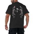 Science Teacher Dancing Skeleton Halloween Chemist Scientist Men's Back Print T-Shirt, trending gift Science Teacher Dancing Skeleton Halloween Chemist Scientist Men's Back Print T-Shirt, trending gift