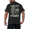 Skeleton Music Teacher I'Ll Wait Until It's Quiet Men's Back Print T-Shirt, trending gift Skeleton Music Teacher I'Ll Wait Until It's Quiet Men's Back Print T-Shirt, trending gift
