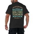 Social Studies Teacher Appreciation Men Women Men's Back Print T-Shirt, trending gift