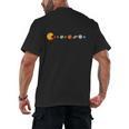 Solar System Teacher Video Games Sun Eating Planets Men's Back Print T-Shirt, trending gift Solar System Teacher Video Games Sun Eating Planets Men's Back Print T-Shirt, trending gift