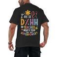 Special Education ASL Teacher Superpower DHH Teacher Men's Back Print T-Shirt, trending gift