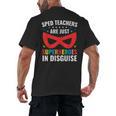 SPED Teacher Are Just Superheroes Disguise Special Education Men's Back Print T-Shirt, trending gift SPED Teacher Are Just Superheroes Disguise Special Education Men's Back Print T-Shirt, trending gift