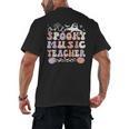 Spooky Music Teacher Halloween Music Teaching Men Women Men's Back Print T-Shirt, trending gift