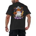 Spooky Para Crew Ghost Halloween Paraprofessional Teacher Men's Back Print T-Shirt, trending gift