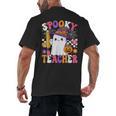 Spooky Teacher Ghost Pencil Teach Halloween Teacher Men's Back Print T-Shirt, trending gift Spooky Teacher Ghost Pencil Teach Halloween Teacher Men's Back Print T-Shirt, trending gift