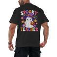 Spooky Teacher Halloween Cute Halloween Teacher Ghost Men's Back Print T-Shirt, trending gift