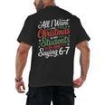 Students Saying 6-7 67 Six Seven Teacher Christmas Men's Back Print T-Shirt, trending gift