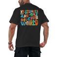 My Students Are Out Of This World Space Groovy Teacher Men's Back Print T-Shirt, trending gift