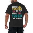 Super Hero Teacher Superheroes Men's Back Print T-Shirt, trending gift