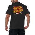 Super Teacher Superhero Back To School Teacher's Men's Back Print T-Shirt, trending gift