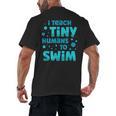 Swimming Teacher I Teach Tiny Humans To Swim Swim Instructor Men's Back Print T-Shirt, trending gift