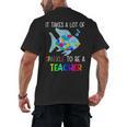 It Takes A Lot Of Sparkle To Be A Teacher Rainbow Fish For Men Women Men's Back Print T-Shirt, trending gift It Takes A Lot Of Sparkle To Be A Teacher Rainbow Fish For Men Women Men's Back Print T-Shirt, trending gift
