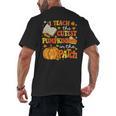 I Teach The Coolest Pumpkins In The Patch Teacher Halloween Men's Back Print T-Shirt, trending gift