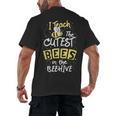 I Teach The Cutest Bees In The Beehive Kindergarten Teacher Men's Back Print T-Shirt, trending gift I Teach The Cutest Bees In The Beehive Kindergarten Teacher Men's Back Print T-Shirt, trending gift