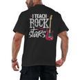 I Teach Rock Stars Music Teacher Guitar Player Men's Back Print T-Shirt, trending gift