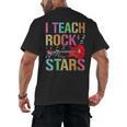 I Teach Rockstars Band Vibes Teacher Rocks My Music Teaching Men's Back Print T-Shirt, trending gift I Teach Rockstars Band Vibes Teacher Rocks My Music Teaching Men's Back Print T-Shirt, trending gift