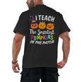 I Teach The Smartest Pumpkins The Patch Teacher Fall Season For Men Women Kids Men's Back Print T-Shirt, trending gift I Teach The Smartest Pumpkins The Patch Teacher Fall Season For Men Women Kids Men's Back Print T-Shirt, trending gift