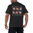 Teach Teacher Dia De Los Muertos Day Of The Dead Sugar Skull Men's Back Print T-Shirt, trending gift Teach Teacher Dia De Los Muertos Day Of The Dead Sugar Skull Men's Back Print T-Shirt, trending gift