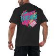 Teacher 90s Retro Colorful Teacher Of The 90s Back To School Men's Back Print T-Shirt, trending gift Teacher 90s Retro Colorful Teacher Of The 90s Back To School Men's Back Print T-Shirt, trending gift