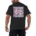Teacher Bow Pencil Flowers Teacher Back To School Men's Back Print T-Shirt, trending gift Teacher Bow Pencil Flowers Teacher Back To School Men's Back Print T-Shirt, trending gift