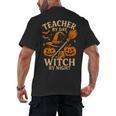Teacher By Day Witch By Night Halloween Teacher Witch Men's Back Print T-Shirt, trending gift