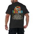 Teacher Definition Teaching School Teacher Men Women Men's Back Print T-Shirt, trending gift