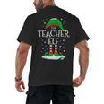 The Teacher Elf Christmas Family Matching Xmas Group For Men Women Men's Back Print T-Shirt, trending gift The Teacher Elf Christmas Family Matching Xmas Group For Men Women Men's Back Print T-Shirt, trending gift