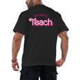 Teacher Life My Job Is Teach Men's Back Print T-Shirt, trending gift