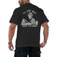 Teacher Skeleton Messy Bun I'Ll Just Wait Until Its Quiet Men's Back Print T-Shirt, trending gift Teacher Skeleton Messy Bun I'Ll Just Wait Until Its Quiet Men's Back Print T-Shirt, trending gift