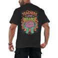 Teacher Teachers Love Brains Halloween Men Women Men's Back Print T-Shirt, trending gift Teacher Teachers Love Brains Halloween Men Women Men's Back Print T-Shirt, trending gift