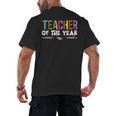 Teacher Of The Year Party Teacher Appreciation Men's Back Print T-Shirt, trending gift