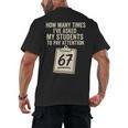 Teachers 67 Meme Men's Back Print T-Shirt, trending gift