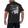 Teachers Testing Day Test Day No Prob Llama Teacher Men's Back Print T-Shirt, trending gift Teachers Testing Day Test Day No Prob Llama Teacher Men's Back Print T-Shirt, trending gift