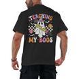Teaching My Boos Ghost Teacher Cute Groovy Halloween Teacher Men's Back Print T-Shirt, trending gift Teaching My Boos Ghost Teacher Cute Groovy Halloween Teacher Men's Back Print T-Shirt, trending gift